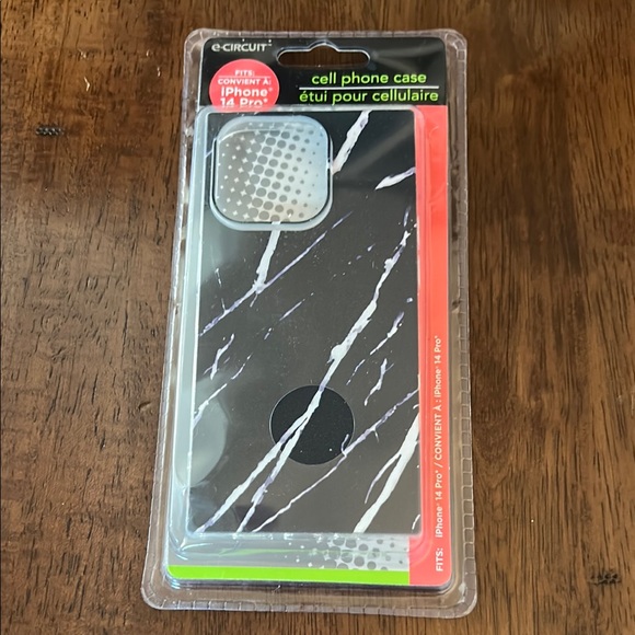 Black and White Marble Phone Case for iPhone 14 Pro - Picture 1 of 2